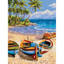 Kit de peinture par numéro - Wizardi - Plage