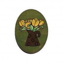 Support aiguilles - Wizardi - Boîte aimantée pour aiguilles - Tulipes roses