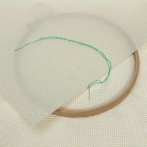 Toile à broder en coupon - LMC - Lot de 2 toiles PVC transparent 5.5 - 25 x 30 cm