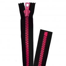 Fermeture non séparable - Prym - Fermeture éclair injectée - Noir/fuschia - 30 cm