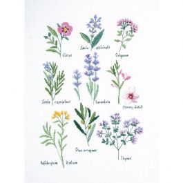 Kit broderie point de croix - Herbiers - DMC