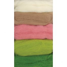 Pack De 5 Laines Cardées à Feutrer DMC - Seashell