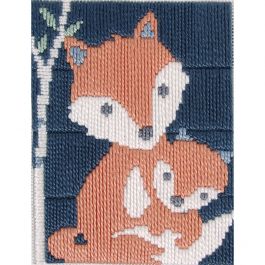 DIY Point De Croix Kit De Broderie,11CT Renard Coloré Cross Stitch