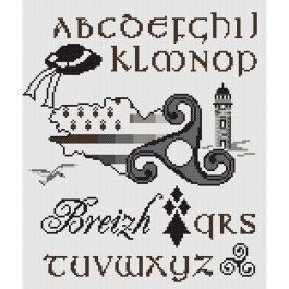 Kit Point De Croix Abc Triskell Marie Coeur Kit Point De Croix Abc Triskell Marie Coeur
