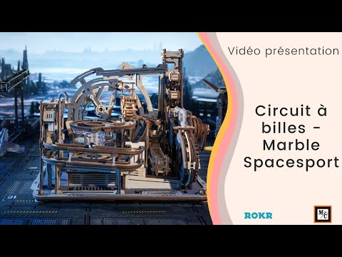Robotime Marble Climber - Circuit à billes en bois, 3D, à construire