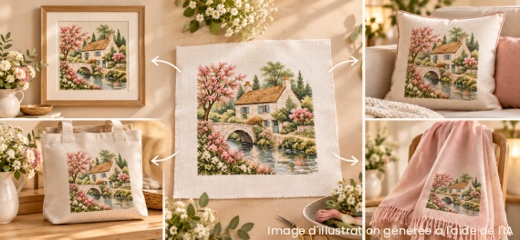 Idées pour mettre en valeur une broderie avec un cadre, un coussin, un accessoire ou un vêtement