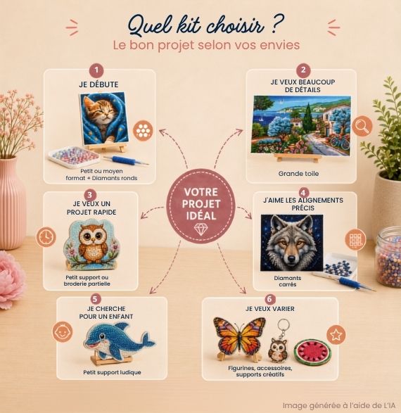 Guide pour choisir son kit de broderie Diamant selon ses envies